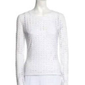 T by Alexander Wang White Cut Out Top